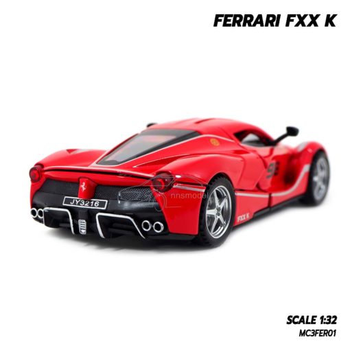 โมเดลรถ FERRARI FXX K สีแดง (Scale 1:32) รถเหล็กจำลองเหมือนจริง