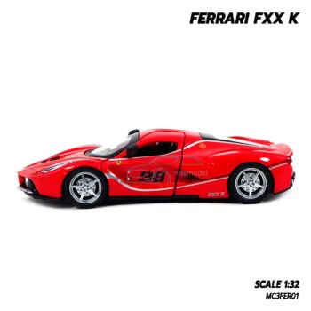 โมเดลรถ FERRARI FXX K สีแดง (Scale 1:32) โมเดลประกอบสำเร็จพร้อมตั้งโชว์ มาพร้อมถ่าน