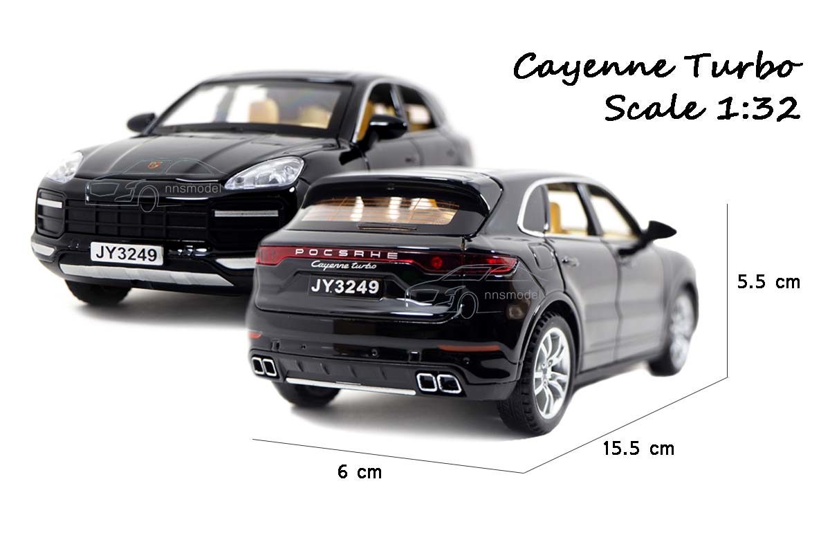 1:32 Car Model Diecast Toy Vehicle Details about   Porsche Cayenne Turbo BLACK Paint 