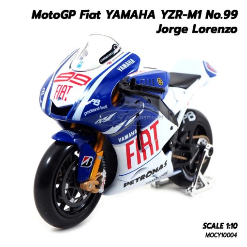 โมเดล MotoGP 2009 YAMAHA YZR-M1 Jorge Lorenzo (1:10) รถโมเดลสมจริง