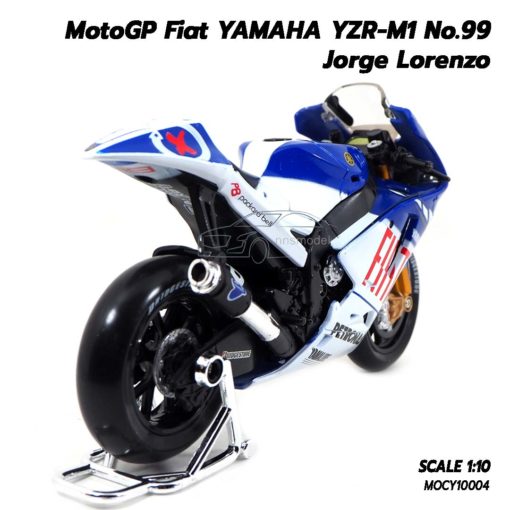 โมเดล MotoGP 2009 YAMAHA YZR-M1 Jorge Lorenzo (1:10) รถโมเดลสมจริง ประกอบสำเร็จ