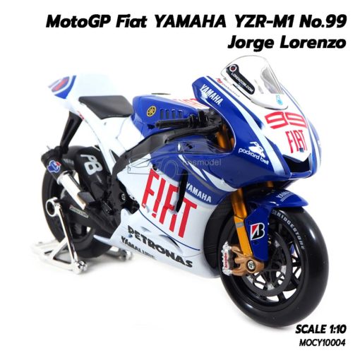 โมเดล MotoGP 2009 YAMAHA YZR-M1 Jorge Lorenzo (1:10) รถโมเดลสมจริง ประกอบสำเร็จ พร้อมตั้งโชว์