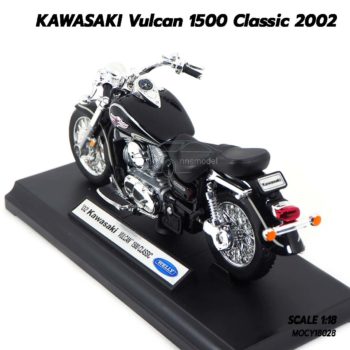 โมเดลมอเตอร์ไซด์ KAWASAKI Vulcan 1500 Classic 2002 (1:18) โมเดลรถสมจริง ผลิตโดย Welly