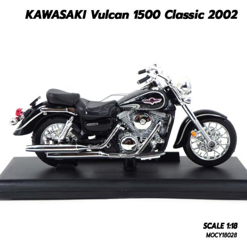 โมเดลมอเตอร์ไซด์ KAWASAKI Vulcan 1500 Classic 2002 (1:18) โมเดลรถสมจริง เป็นของขวัญ