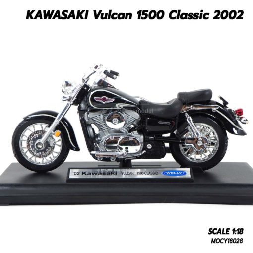 โมเดลมอเตอร์ไซด์ KAWASAKI Vulcan 1500 Classic 2002 (1:18) โมเดลรถสมจริง ตั้งโชว์สวยๆ