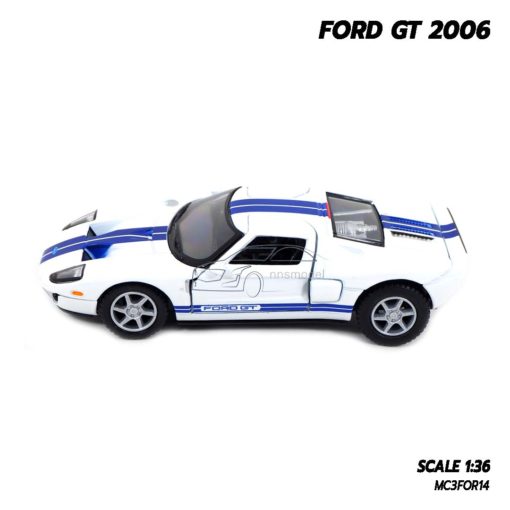 โมเดลรถ FORD GT 2006 สีขาว โมเดลรถเหล็ก ของสะสม