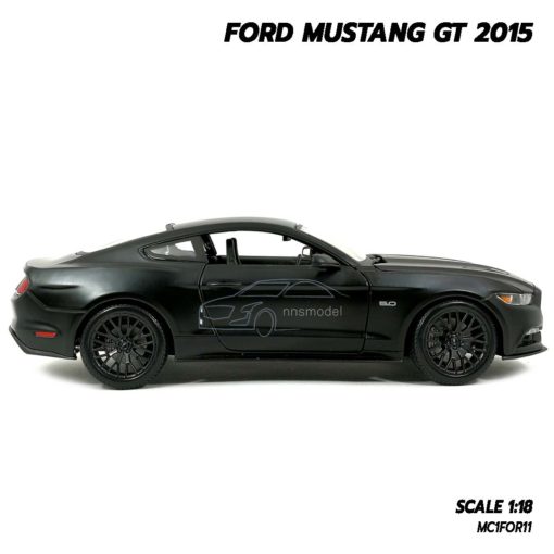 โมเดลฟอร์ดมัสแตง FORD MUSTANG GT 2015 สีดำด้าน (Scale 1:18) โมเดลรถสะสม ผลิตโดยแบรนด์ Maisto