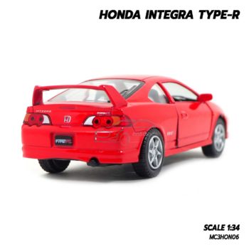 โมเดลรถเหล็ก HONDA INTEGRA TYPE-R (1:34) สีแดง โมเดลรถเหล็ก ไฟท้ายสวยๆ