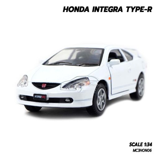 โมเดลรถเหล็ก HONDA INTEGRA TYPE-R (1:34) สีขาว โมเดลรถฮอนด้า รุ่นน่าสะสม