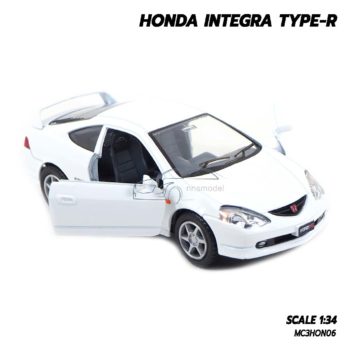 โมเดลรถเหล็ก HONDA INTEGRA TYPE-R (1:34) สีขาว โมเดลรถฮอนด้า สมจริง