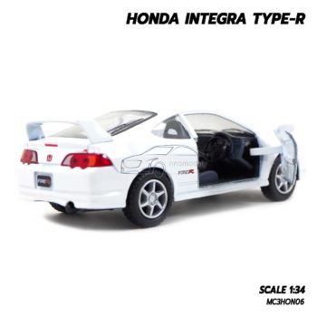 โมเดลรถเหล็ก HONDA INTEGRA TYPE-R (1:34) สีขาว โมเดลรถฮอนด้า ภายในเหมือนจริง