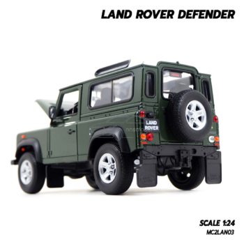 โมเดลรถ LAND ROVER DEFENDER สีเขียวเข้ม (1:24) โมเดลรถ ออฟโรด ลุยป่า