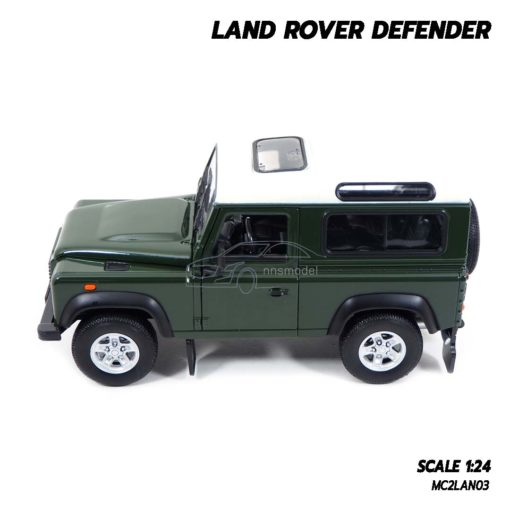 โมเดลรถ LAND ROVER DEFENDER สีเขียวเข้ม (1:24) โมเดลรถ ประกอบสำเร็จ เป็นของขวัญพิเศษ