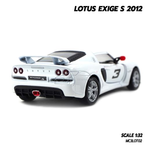 โมเดลรถเหล็ก LOTUS EXIGE S 2012 สีขาว โมเดลรถจำลองเหมือนจริง