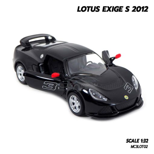 โมเดลรถ LOTUS EXIGE S 2012 (Scale 1:32) สีดำ เปิดประตูรถได้