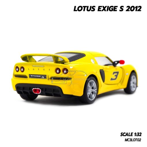 โมเดลรถ LOTUS EXIGE S 2012 (Scale 1:32) สีเหลือง รถโมเดลเหล็กน่าสะสม