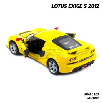 โมเดลรถ LOTUS EXIGE S 2012 (Scale 1:32) สีเหลือง รถโมเดลเหล็ก จำลองเหมือนจริง