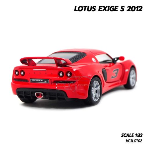 โมเดลรถ LOTUS EXIGE S 2012 (Scale 1:32) สีแดง รถของเล่น มีลานรถวิ่งได้