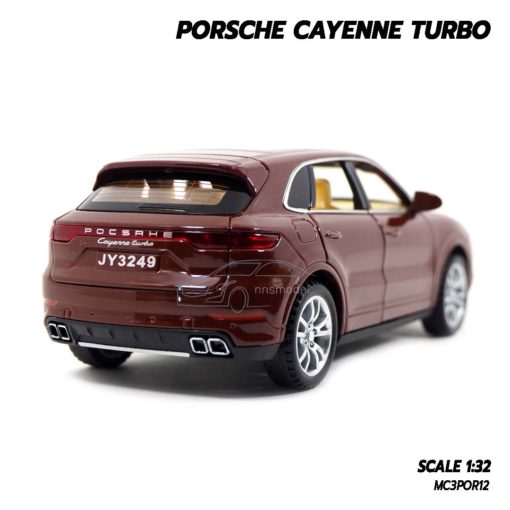 โมเดลรถ Porsche Cayenne Turbo สีน้ำตาล (1:32) รถจำลองเหมือนจริง