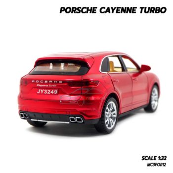 โมเดลรถ Porsche Cayenne Turbo สีแดง (1:32) รถเหล็ก พร้อมตั้งโชว์
