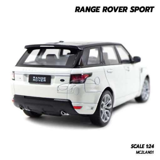 โมเดลรถ RANGE ROVER SPORT สีขาว (Scale 1:24) โมเดลรถเหมือนจริง
