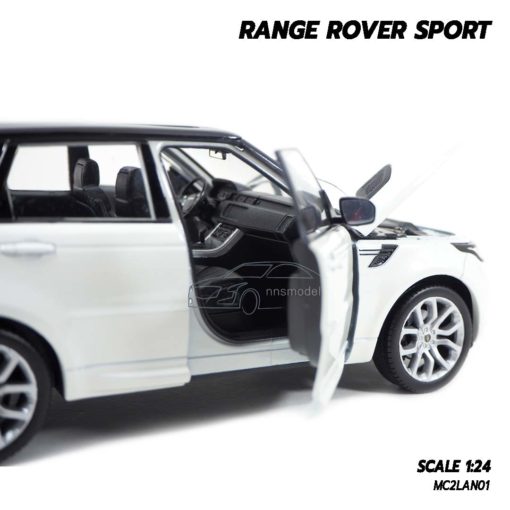 โมเดลรถ RANGE ROVER SPORT สีขาว (Scale 1:24) โมเดลรถสะสม รายละเอียดครบ สวยน่าสะสม