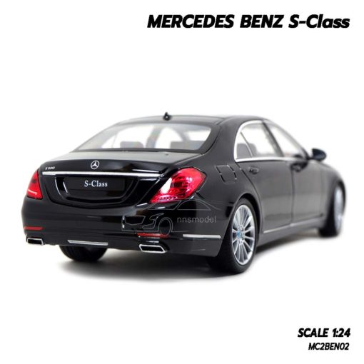 โมเดลรถเบนซ์ Mercedes Benz S-Class สีดำ (1:24) โมเดลรถของสะสม เหมือนจริง