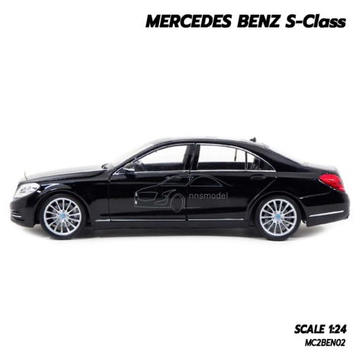 โมเดลรถเบนซ์ Mercedes Benz S-Class สีดำ (1:24) โมเดลรถ ของสะสม