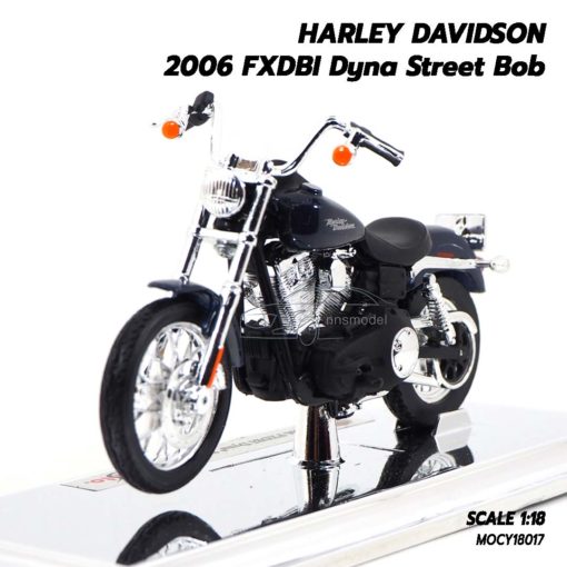 โมเดลฮาเล่ย์ HARLEY DAVIDSON 2006 FXDBI Dyna Street Bob (1:18)