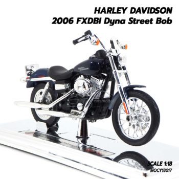 โมเดลฮาเล่ย์ HARLEY DAVIDSON 2006 FXDBI Dyna Street Bob (1:18) โมเดลประกอบสำเร็จ