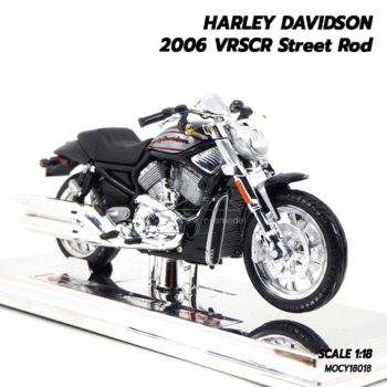 โมเดลฮาเล่ย์ HARLEY DAVIDSON 2006 VRSCR Street Rod (1:18) โมเดลประกอบสำเร็จ ของสะสม