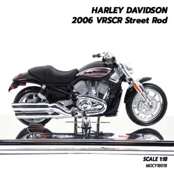 โมเดลฮาเล่ย์ HARLEY DAVIDSON 2006 VRSCR Street Rod (1:18) โมเดลประกอบสำเร็จ พร้อมตั้งโชว์