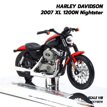 โมเดลฮาเล่ย์ HARLEY DAVIDSON 2007 XL 1200N Nightster (1:18) โมเดลประกอบสำเร็จ พร้อมตั้งโชว์