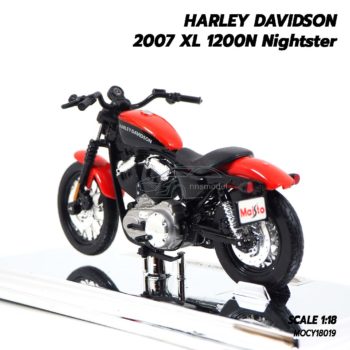 โมเดลฮาเล่ย์ HARLEY DAVIDSON 2007 XL 1200N Nightster (1:18) โมเดลประกอบสำเร็จ ของสะสม ของขวัญ