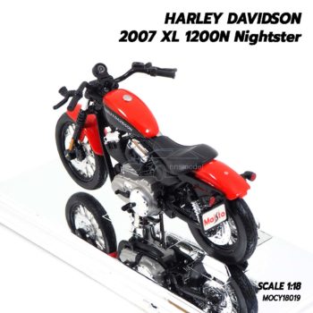 โมเดลฮาเล่ย์ HARLEY DAVIDSON 2007 XL 1200N Nightster (1:18) โมเดลประกอบสำเร็จ จำลองเหมือนจริง