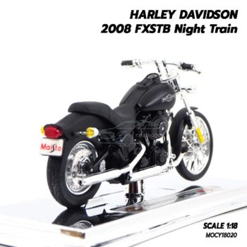 โมเดลฮาเล่ย์ HARLEY DAVIDSON 2008 FXSTB Night Train (1:18) โมเดลจำลองเหมือนจริง