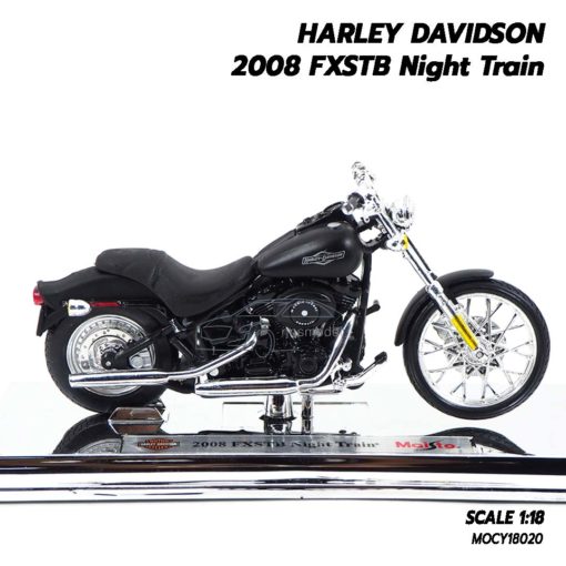 โมเดลฮาเล่ย์ HARLEY DAVIDSON 2008 FXSTB Night Train (1:18) Harley Models ของแท้