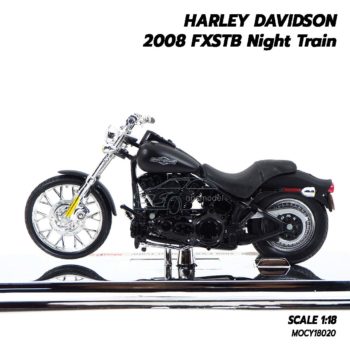 โมเดลฮาเล่ย์ HARLEY DAVIDSON 2008 FXSTB Night Train (1:18) Harley Models ผลิตโดย Maisto