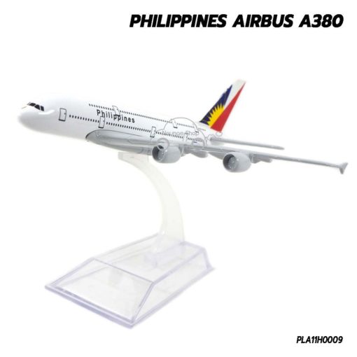 โมเดลเครื่องบิน PHILIPPINES AIRBUS A380 (16 cm) เครื่องบินโมเดล ประกอบสำเร็จ