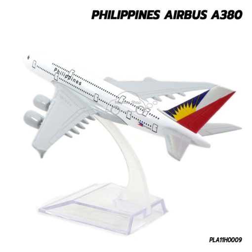 โมเดลเครื่องบิน PHILIPPINES AIRBUS A380 (16 cm) เครื่องบินโมเดล เหมือนจริง