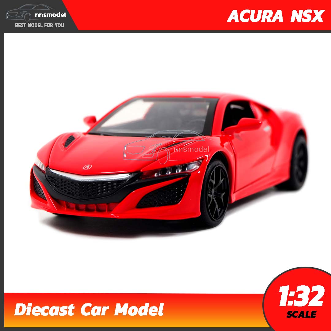 โมเดลรถ Acura Nsx ส แดง Scale 1 32 โมเดลรถม เส ยงม ไฟ เป ดได ครบ