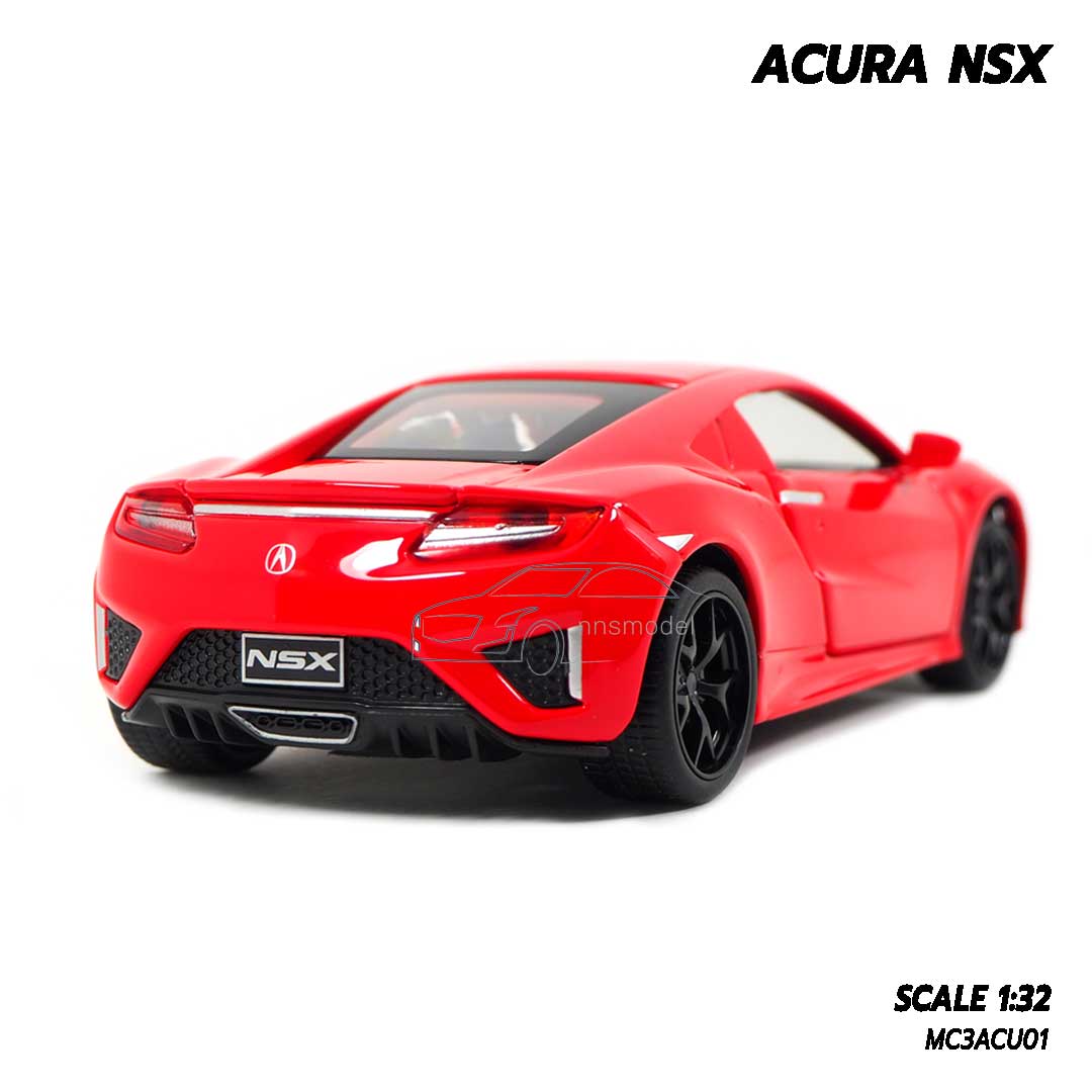 โมเดลรถ Acura Nsx ส แดง Scale 1 32 โมเดลรถม เส ยงม ไฟ เป ดได ครบ