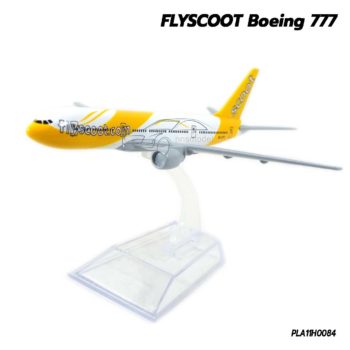 โมเดลเครื่องบิน FLYSCOOT B777 เครื่องบินโมเดล พร้อมฐานตั้งโชว์