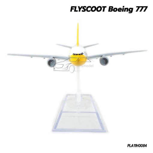 โมเดลเครื่องบิน FLYSCOOT B777 เครื่องบินโมเดล ตัวลำทำจากเหล็ก