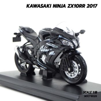 โมเดลบิ๊กไบค์ KAWASAKI NINJA ZX10RR 2017 (1:18) โมเดลประกอบสำเร็จ พร้อมตั้งโชว์