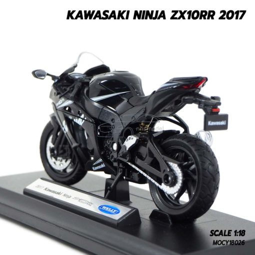 โมเดลบิ๊กไบค์ KAWASAKI NINJA ZX10RR 2017 (1:18) โมเดลประกอบสำเร็จ พร้อมฐานตั้งโชว์