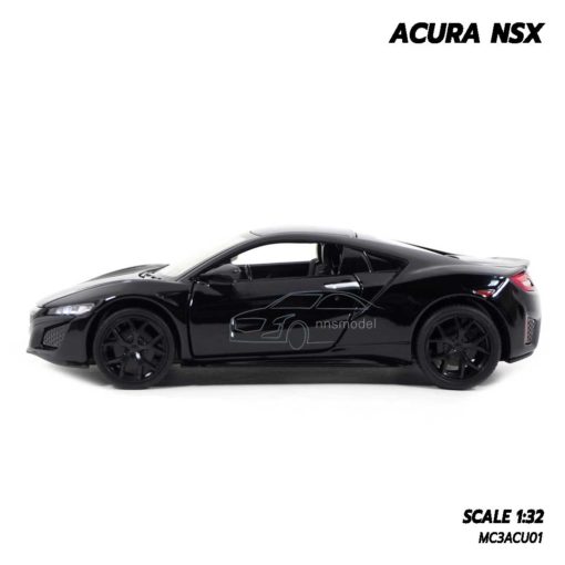 โมเดลรถ ACURA NSX (1:32) สีดำ โมเดลรถเหล็ก มีเสียงมีไฟ