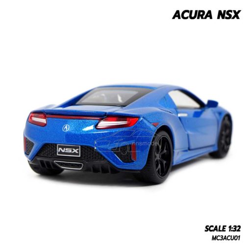 โมเดลรถ ACURA NSX สีน้ำเงิน (1:32) โมเดลรถเหล็ก มีเสียงมีไฟ