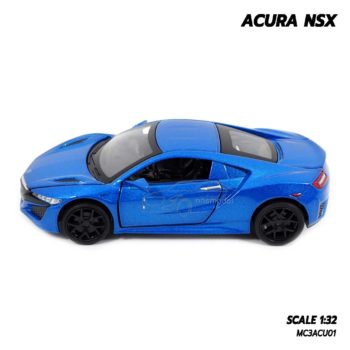 โมเดลรถ ACURA NSX สีน้ำเงิน (1:32) โมเดลรถเหล็ก ประกอบสำเร็จ
