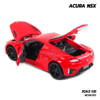 โมเดลรถ ACURA NSX สีแดง (1:32) รถโมเดลเปิดฝากระโปรงท้ายได้